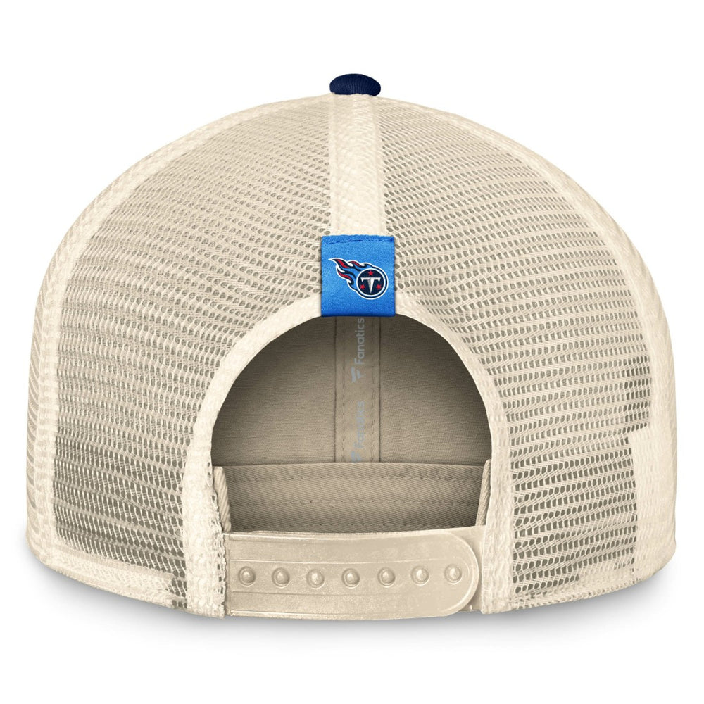Tennessee Titans Fanatics Diamond Stripe Trucker Adjustable Hat