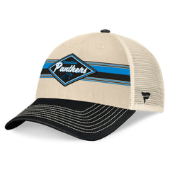 Carolina Panthers Fanatics Diamond Stripe Trucker Adjustable Hat