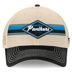 Carolina Panthers Fanatics Diamond Stripe Trucker Adjustable Hat