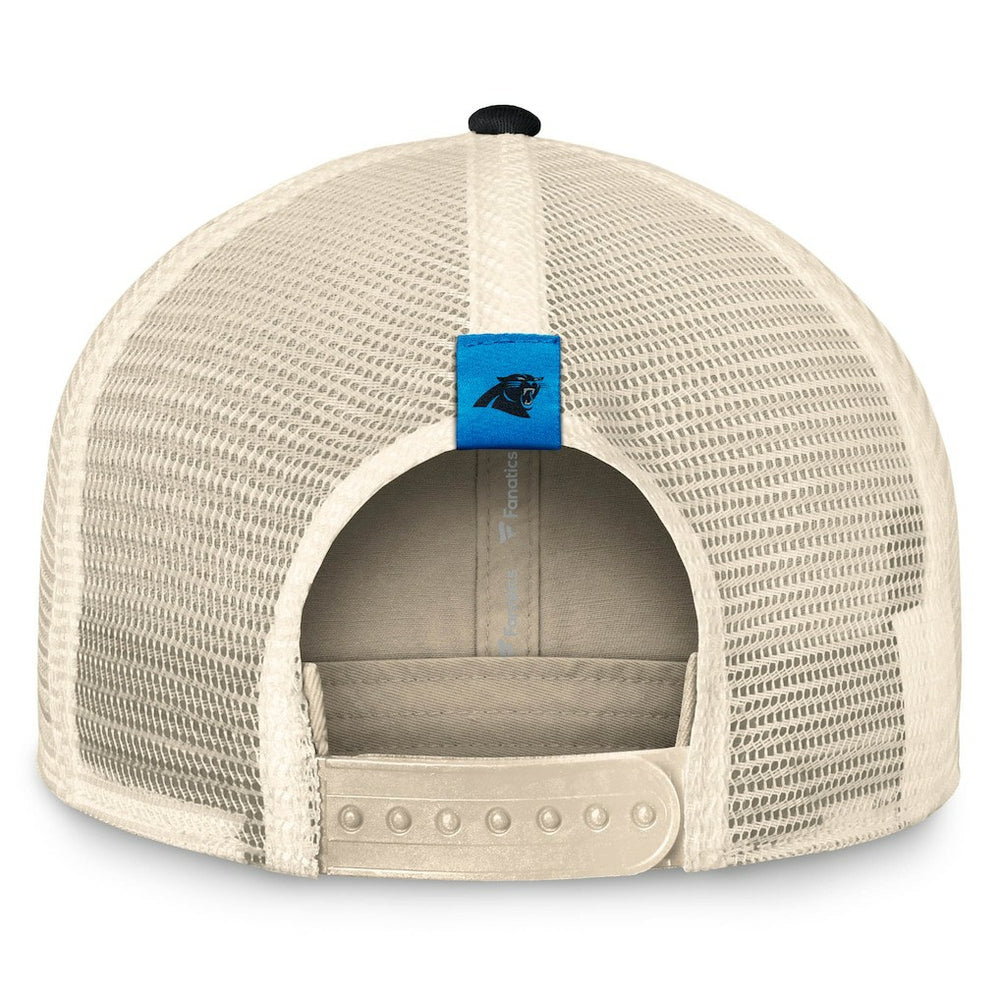 Carolina Panthers Fanatics Diamond Stripe Trucker Adjustable Hat
