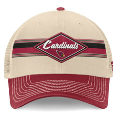 Arizona Cardinals Fanatics Diamond Stripe Trucker Adjustable Hat