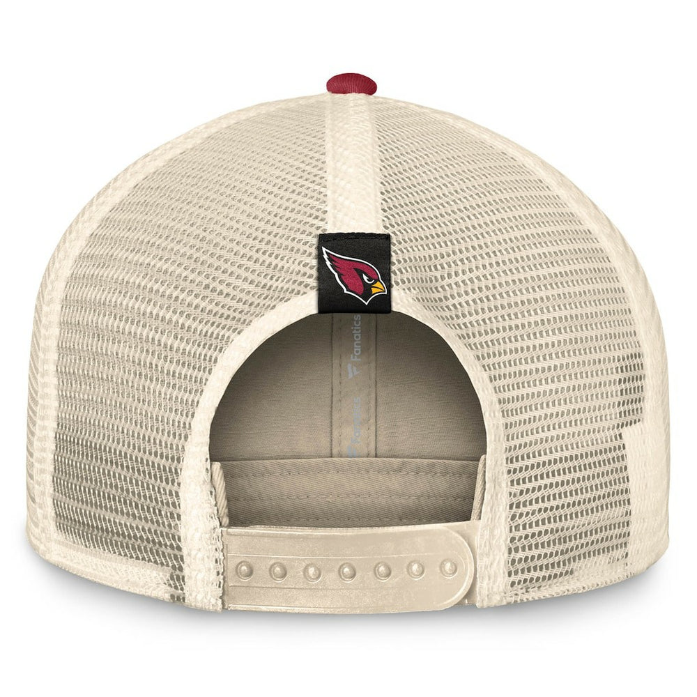 Arizona Cardinals Fanatics Diamond Stripe Trucker Adjustable Hat