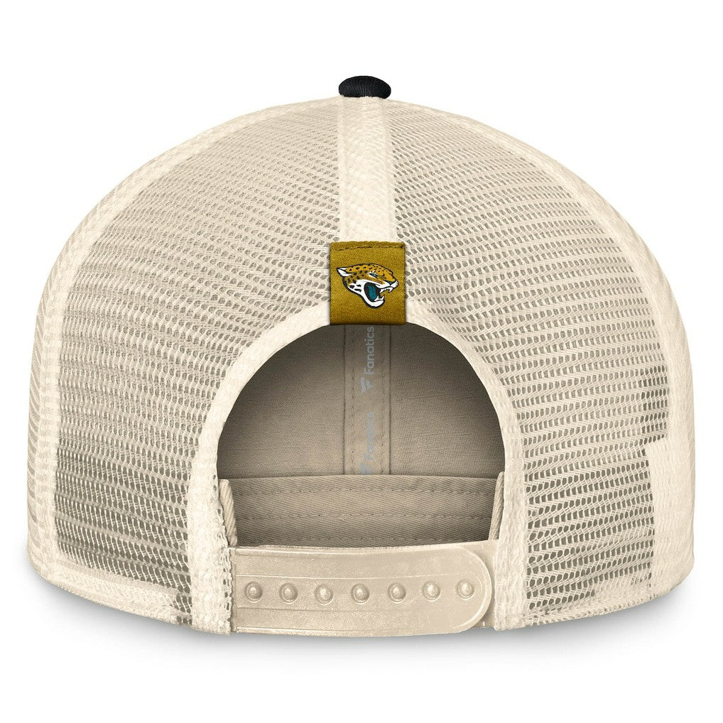 Jacksonville Jaguars Fanatics Diamond Stripe Trucker Adjustable Hat