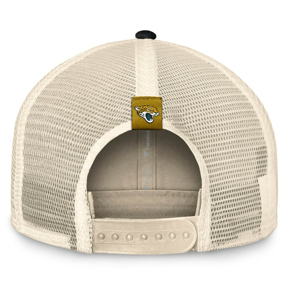 Jacksonville Jaguars Fanatics Diamond Stripe Trucker Adjustable Hat