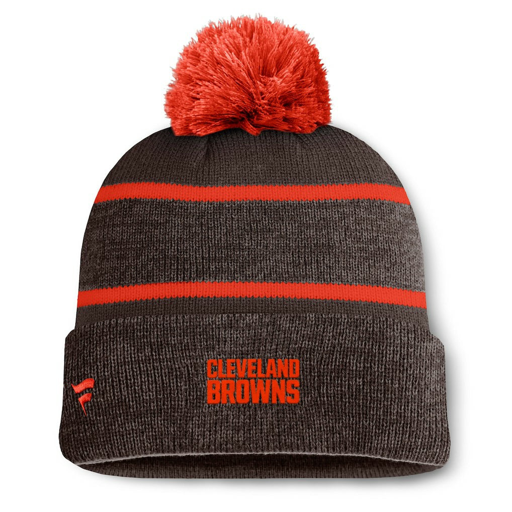 Cleveland Browns Fanatics Holding Cuffed Knit Hat with Pom