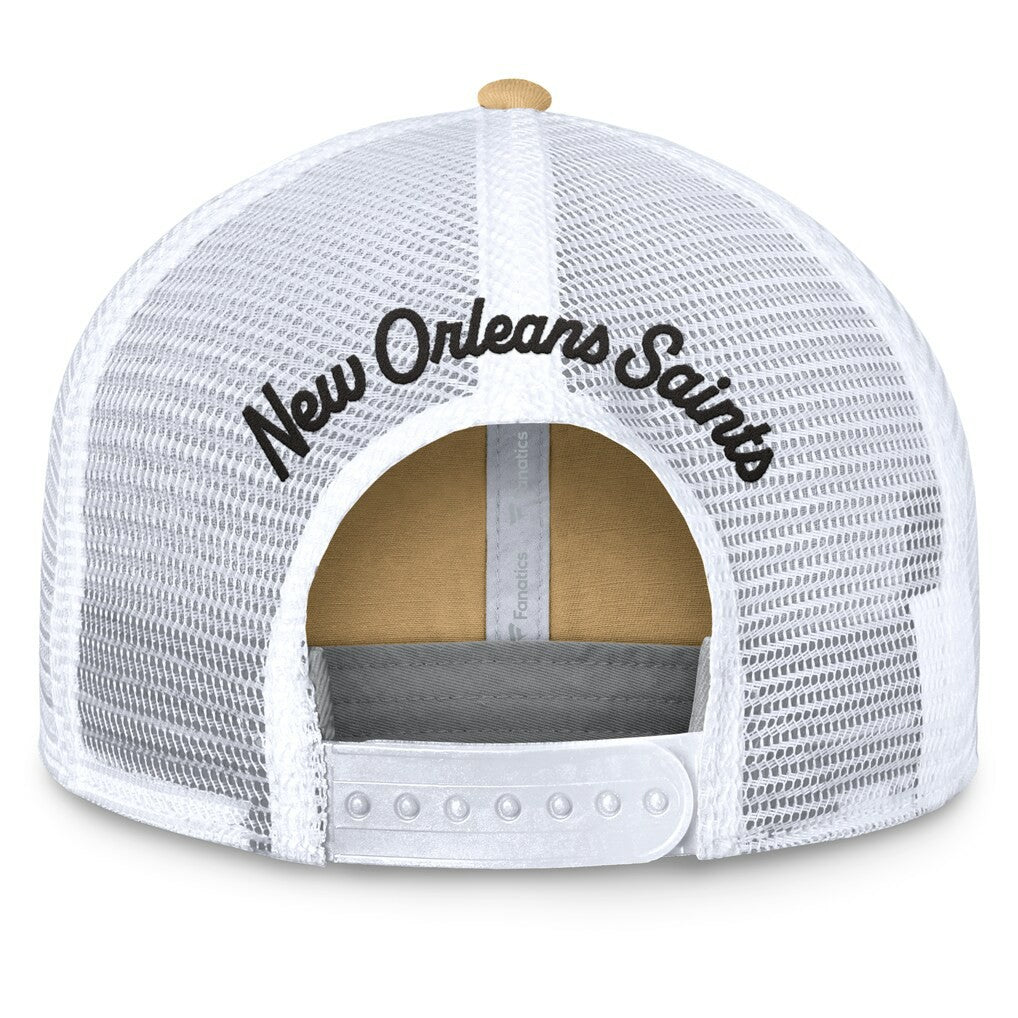 New Orleans Saints Fanatics Women's Slogan Trucker Adjustable Hat