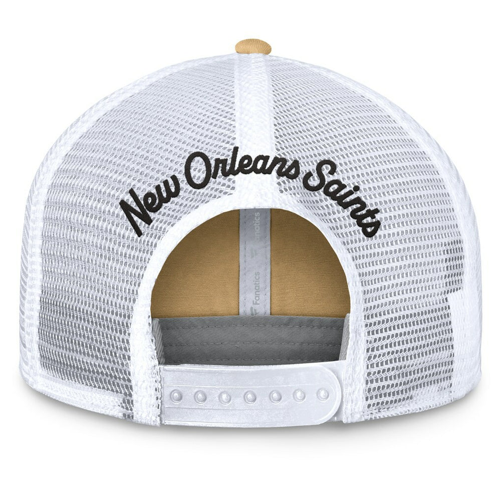 New Orleans Saints Fanatics Women's Slogan Trucker Adjustable Hat