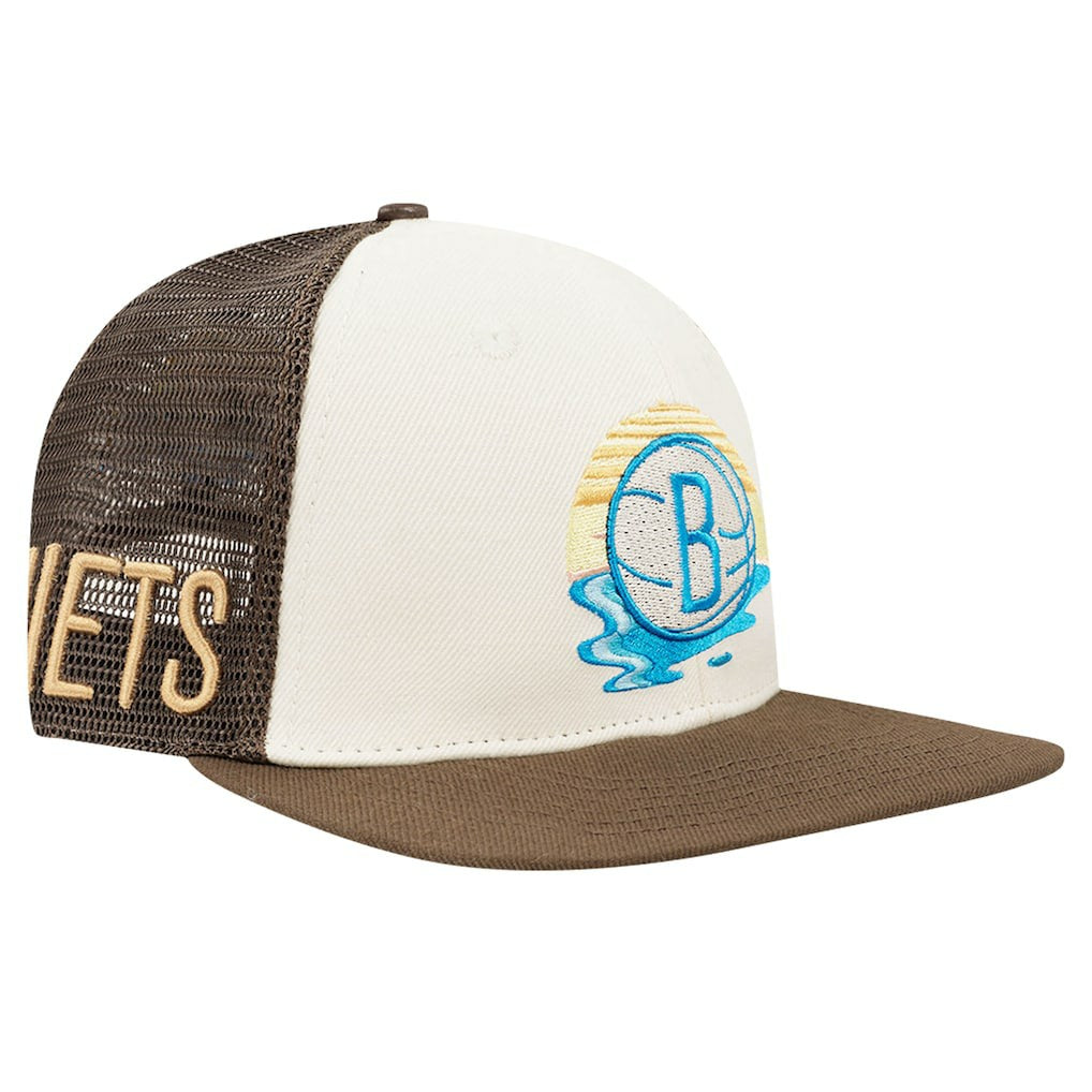 Brooklyn Nets Pro Standard Glint Sunset Snapback Hat Discount