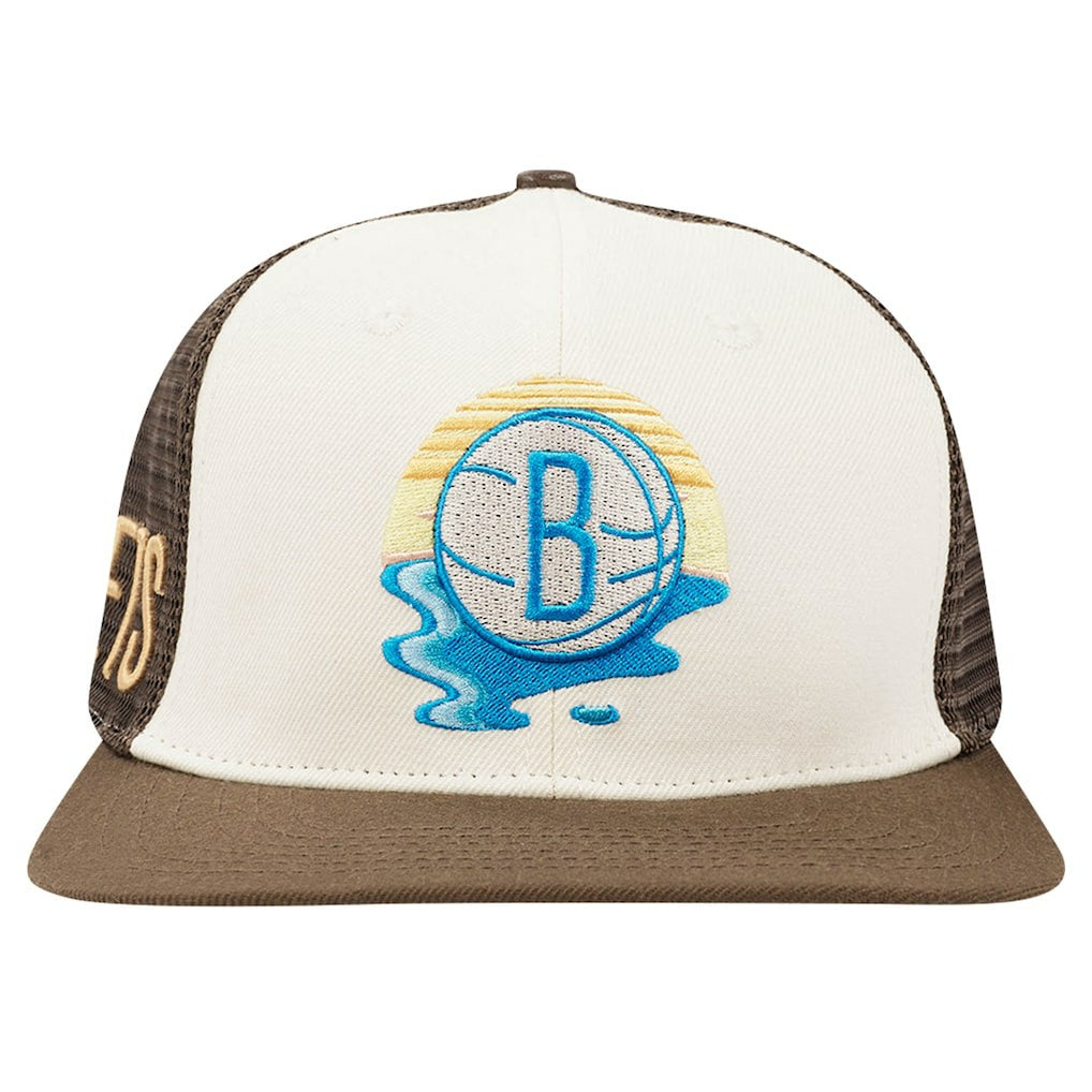 Brooklyn Nets Pro Standard Glint Sunset Snapback Hat Discount