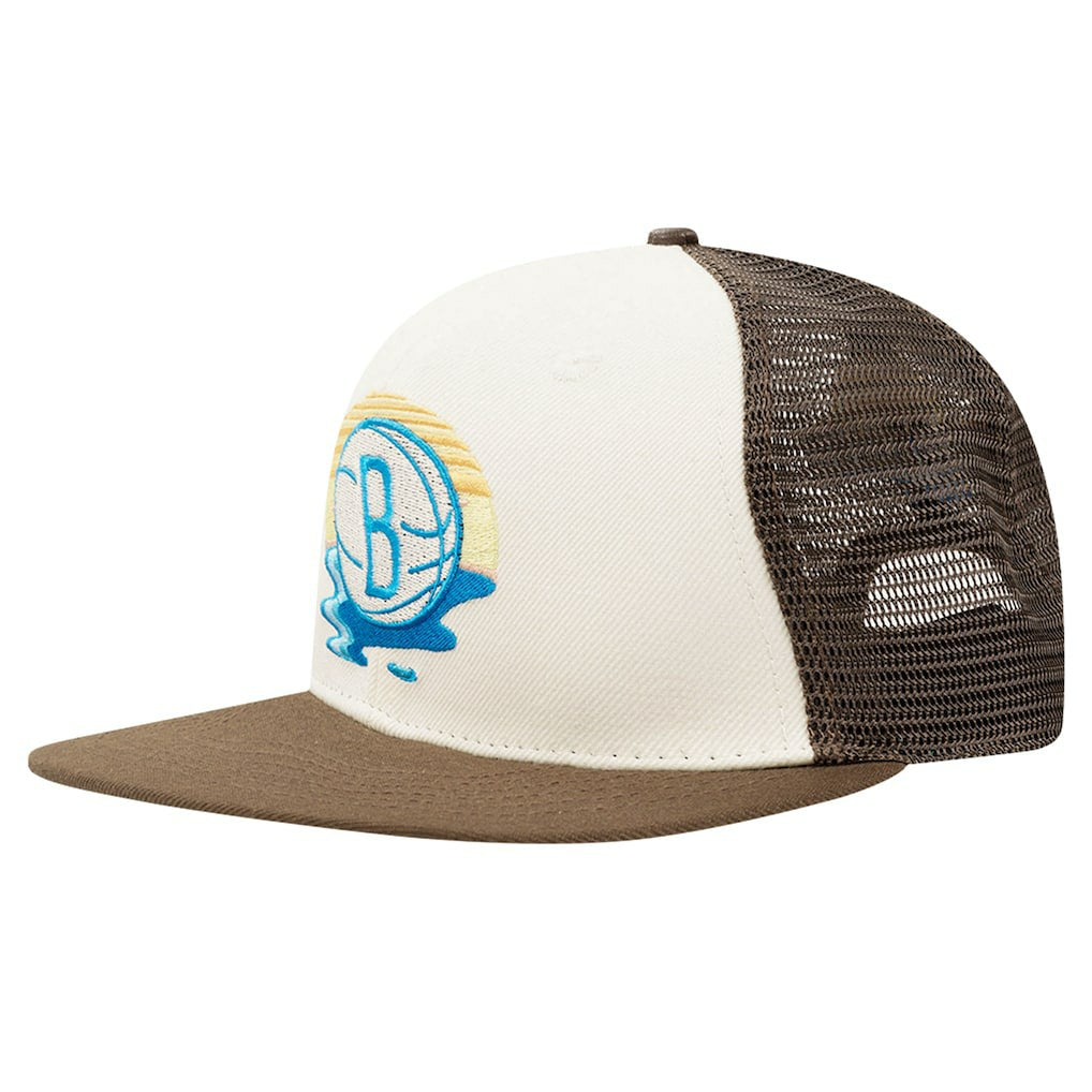 Brooklyn Nets Pro Standard Glint Sunset Snapback Hat Discount