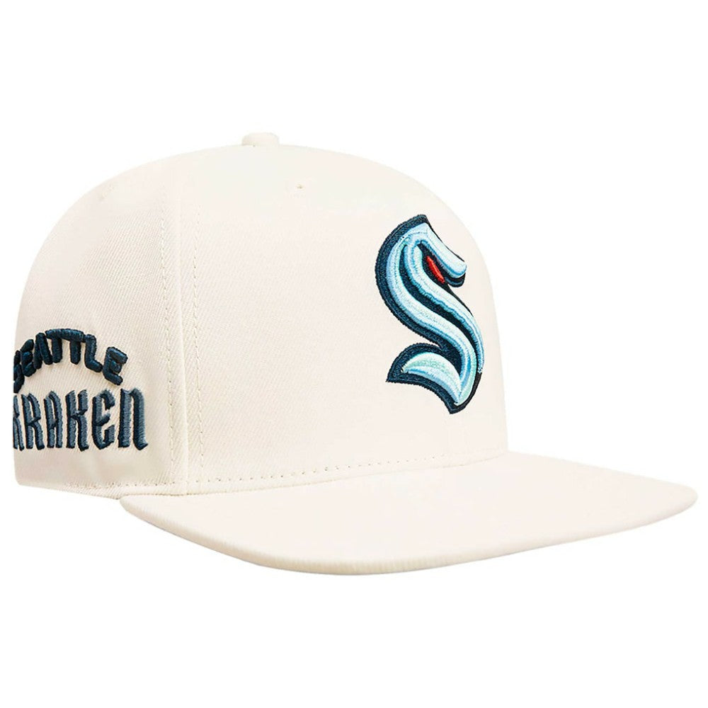 Seattle Kraken Pro Standard Retro Classic Logo Snapback Hat Discount