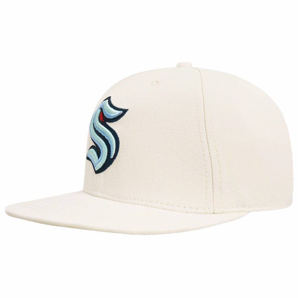 Seattle Kraken Pro Standard Retro Classic Logo Snapback Hat Discount