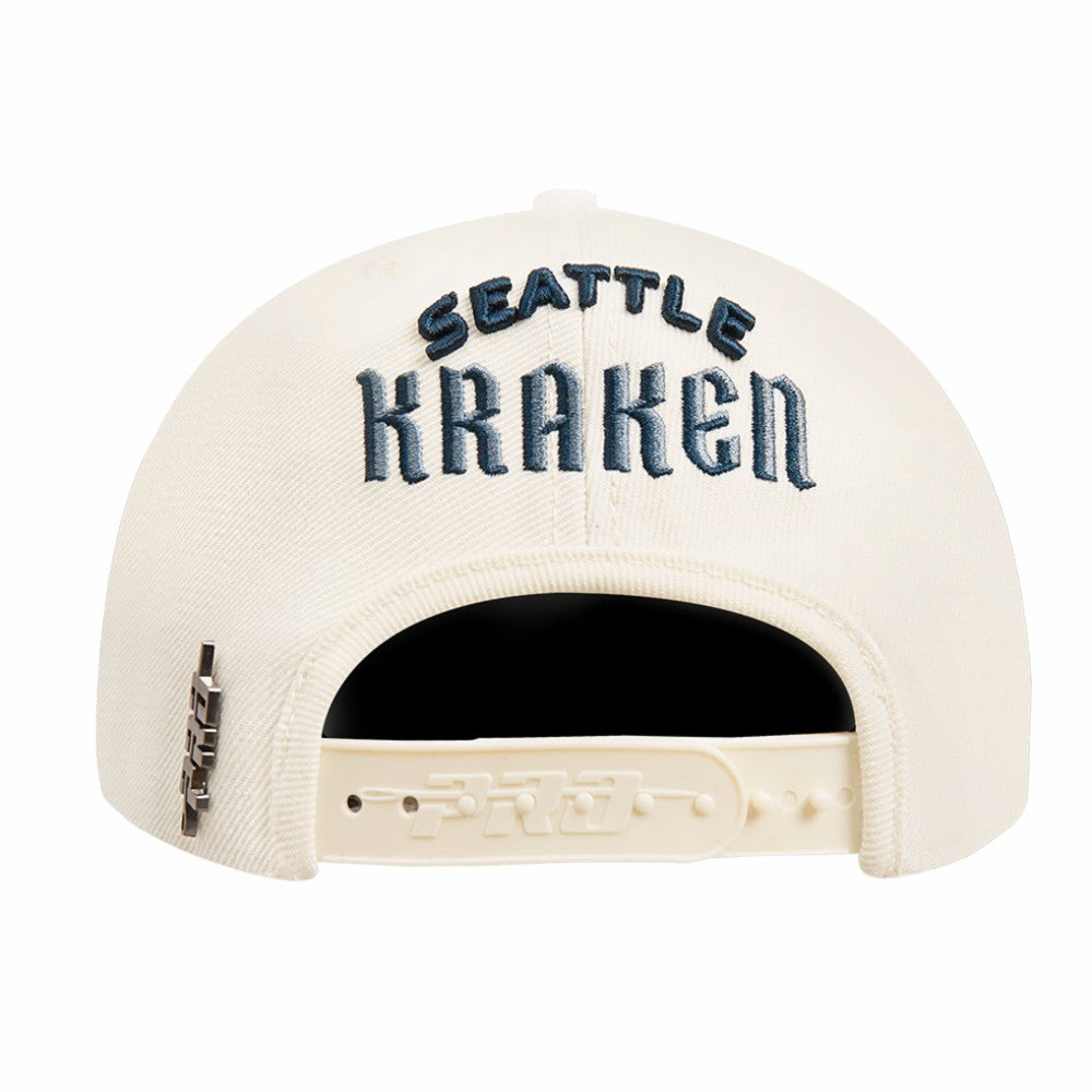 Seattle Kraken Pro Standard Retro Classic Logo Snapback Hat Discount