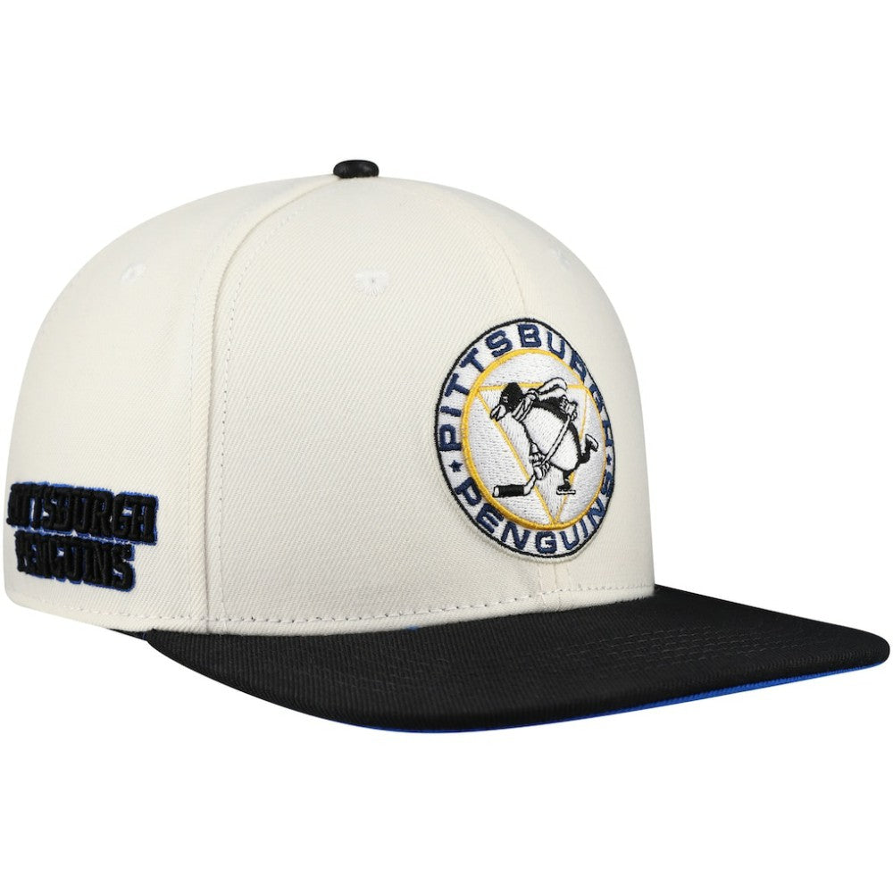 Pittsburgh Penguins Pro Standard Retro Classic Logo Snapback Hat Discount
