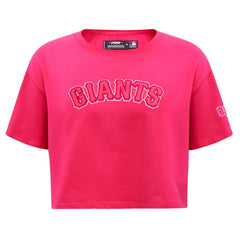 San Francisco Giants Pro Standard Women's Triple Pink Boxy Cropped T-Shirt | MLB Outlet