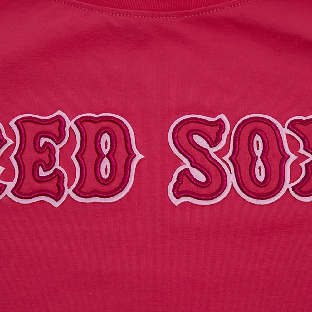 Boston Red Sox Pro Standard Women's Triple Pink Boxy Cropped T-Shirt | MLB Near me