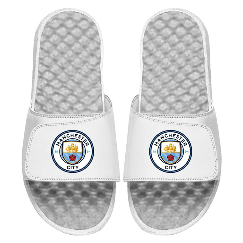 Manchester City ISlide Youth Primary Logo Slide Sandals White