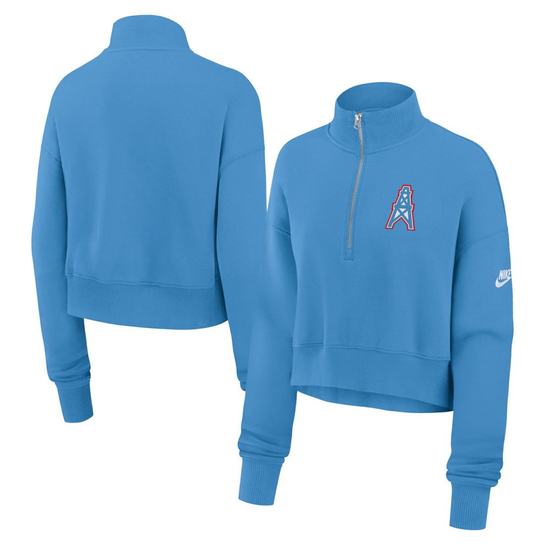 Tennessee Titans Nike Women's Rewind Phoenix Half-Zip Sweatshirt