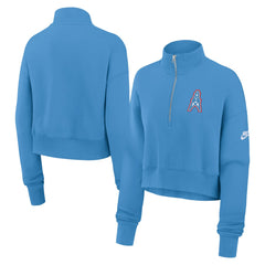 Tennessee Titans Nike Women's Rewind Phoenix Half-Zip Sweatshirt