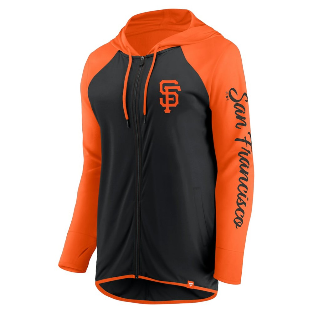 San Francisco Giants Fanatics Women's Script Sleeve Full-Zip Hoodie | MLB Shop