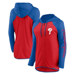 Philadelphia Phillies Fanatics Women's Script Sleeve Full-Zip Hoodie | MLB New