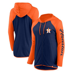 Houston Astros Fanatics Women's Script Sleeve Full-Zip Hoodie | MLB On Sale