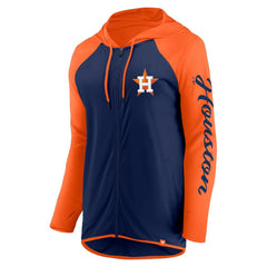 Houston Astros Fanatics Women's Script Sleeve Full-Zip Hoodie | MLB On Sale
