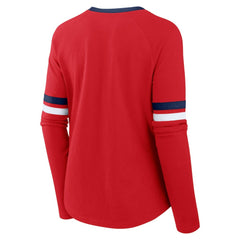 St. Louis Cardinals Fanatics Women's Won & Done Raglan Lace-Up Long Sleeve T-Shirt | MLB For sale