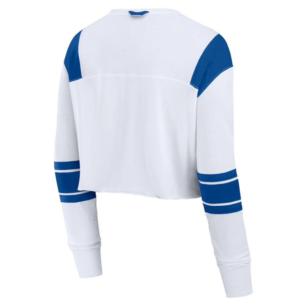 Los Angeles Dodgers Fanatics Women's Stretch Cropped Fashion Long Sleeve T-Shirt | MLB For sale