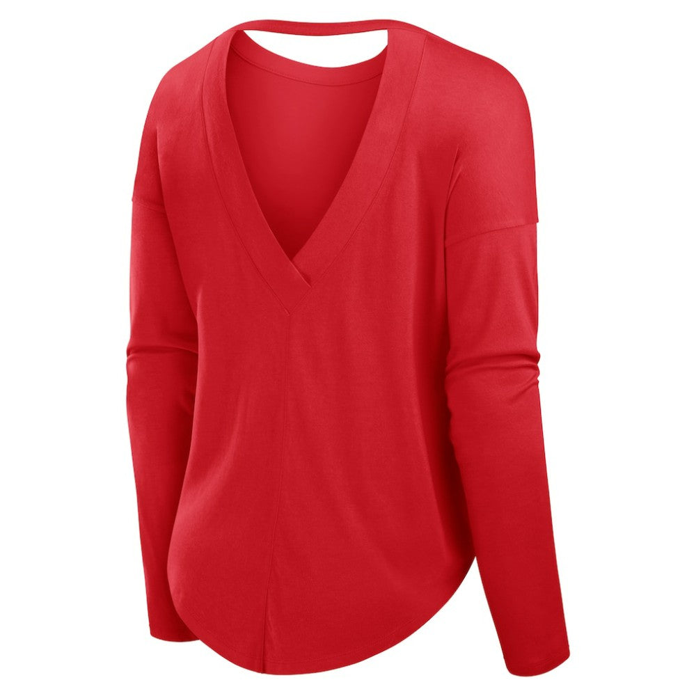 Philadelphia Phillies Fanatics Women's Core Boat Neck Long Sleeve T-Shirt  | MLB Outlet