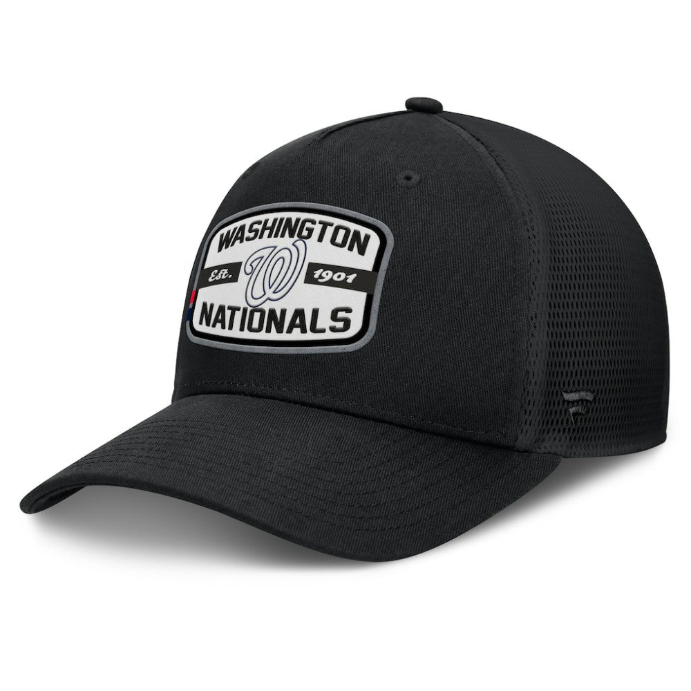 Washington Nationals Fanatics Team Patch A-Frame Trucker Snapback Hat | MLB Outlet