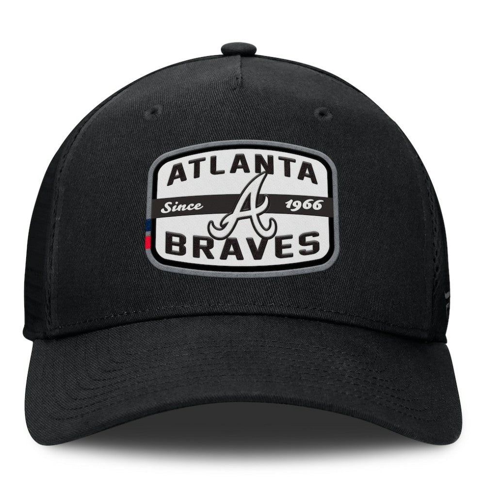 Atlanta Braves Fanatics Team Patch A-Frame Trucker Snapback Hat | MLB Sale