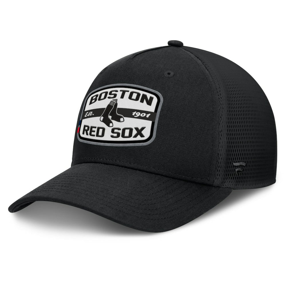 Boston Red Sox Fanatics Team Patch A-Frame Trucker Snapback Hat | MLB Shop