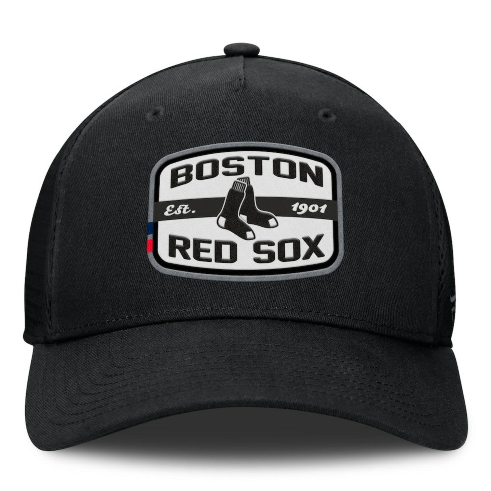 Boston Red Sox Fanatics Team Patch A-Frame Trucker Snapback Hat | MLB Shop
