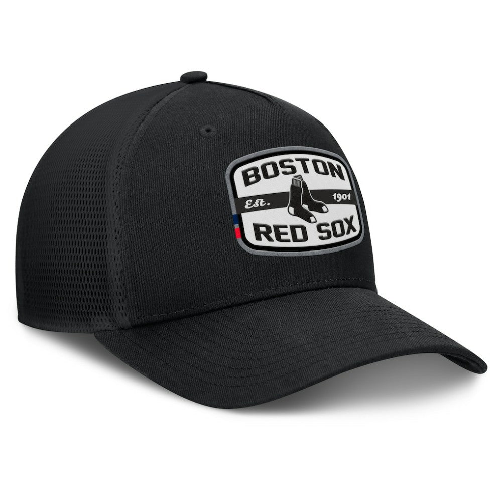Boston Red Sox Fanatics Team Patch A-Frame Trucker Snapback Hat | MLB Shop