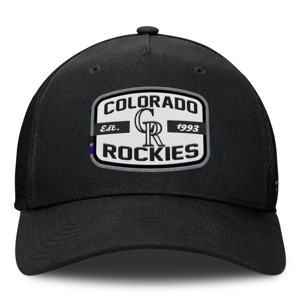Colorado Rockies Fanatics Team Patch A-Frame Trucker Snapback Hat | MLB Sale