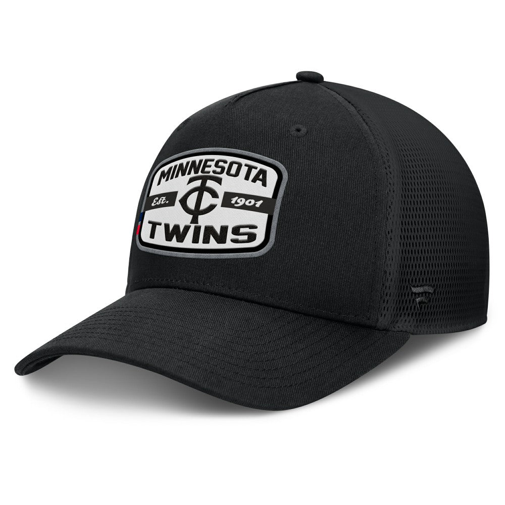 Minnesota Twins Fanatics Team Patch A-Frame Trucker Snapback Hat | MLB Online