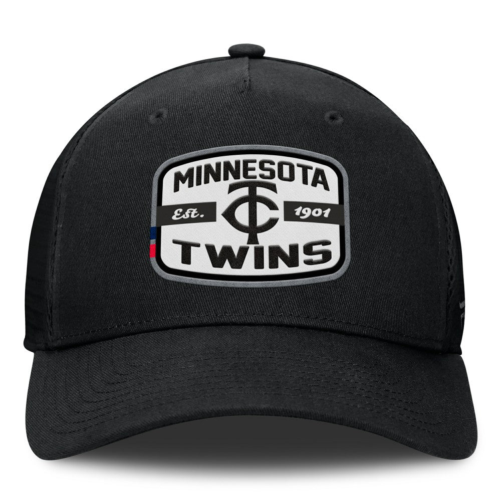 Minnesota Twins Fanatics Team Patch A-Frame Trucker Snapback Hat | MLB Online