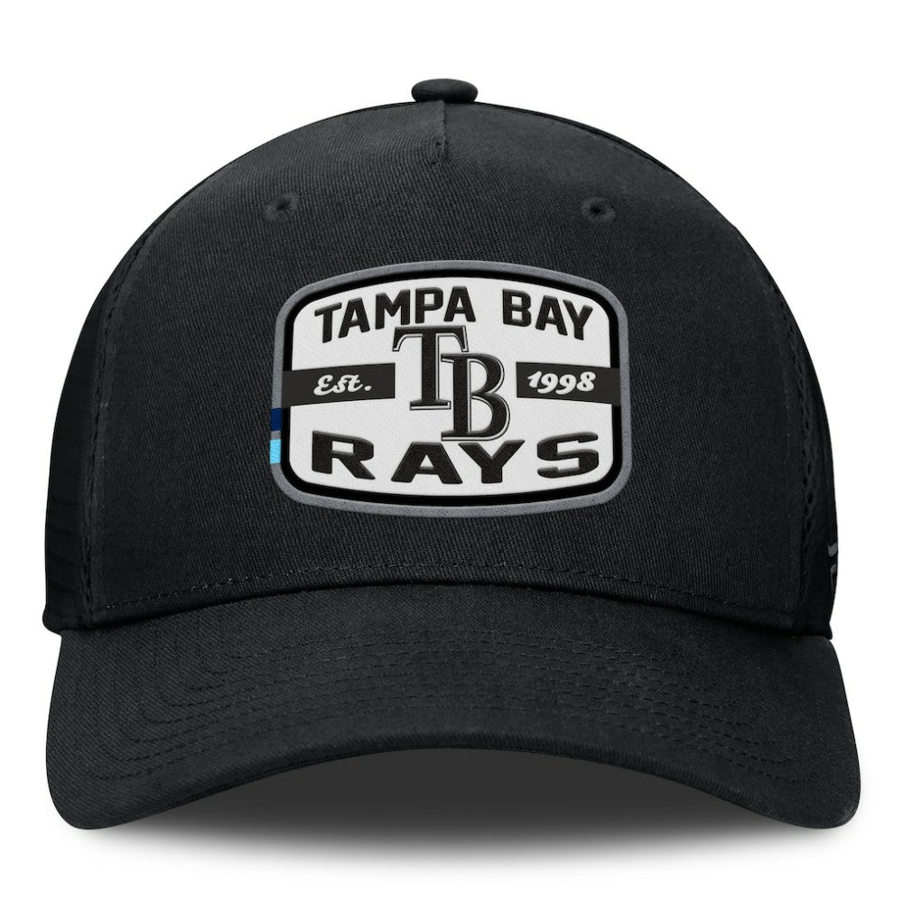 Tampa Bay Rays Fanatics Team Patch A-Frame Trucker Snapback Hat | MLB Sale