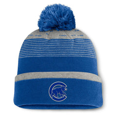 Chicago Cubs Fanatics Fundamental Gradient Cuffed Knit Hat with Pom | MLB Outlet