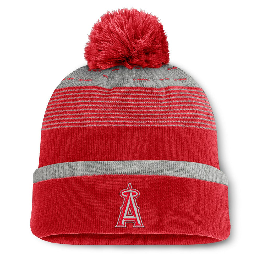 Los Angeles Angels Fanatics Fundamental Gradient Cuffed Knit Hat with Pom | MLB For sale
