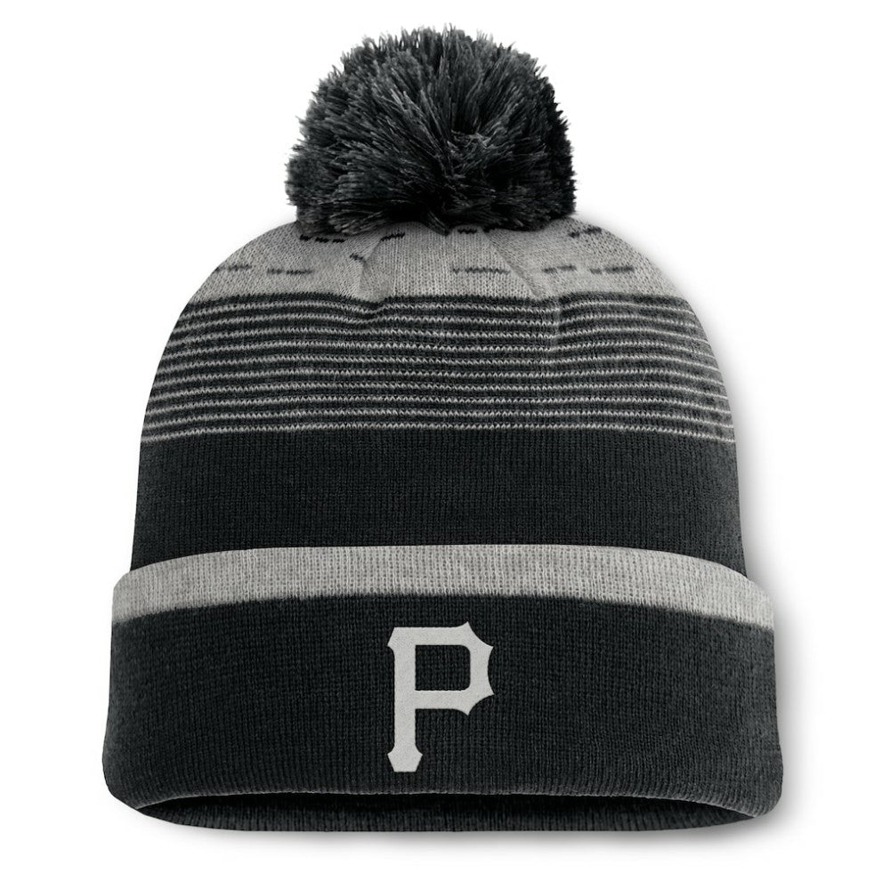 Pittsburgh Pirates Fanatics Fundamental Gradient Cuffed Knit Hat with Pom | MLB On Sale