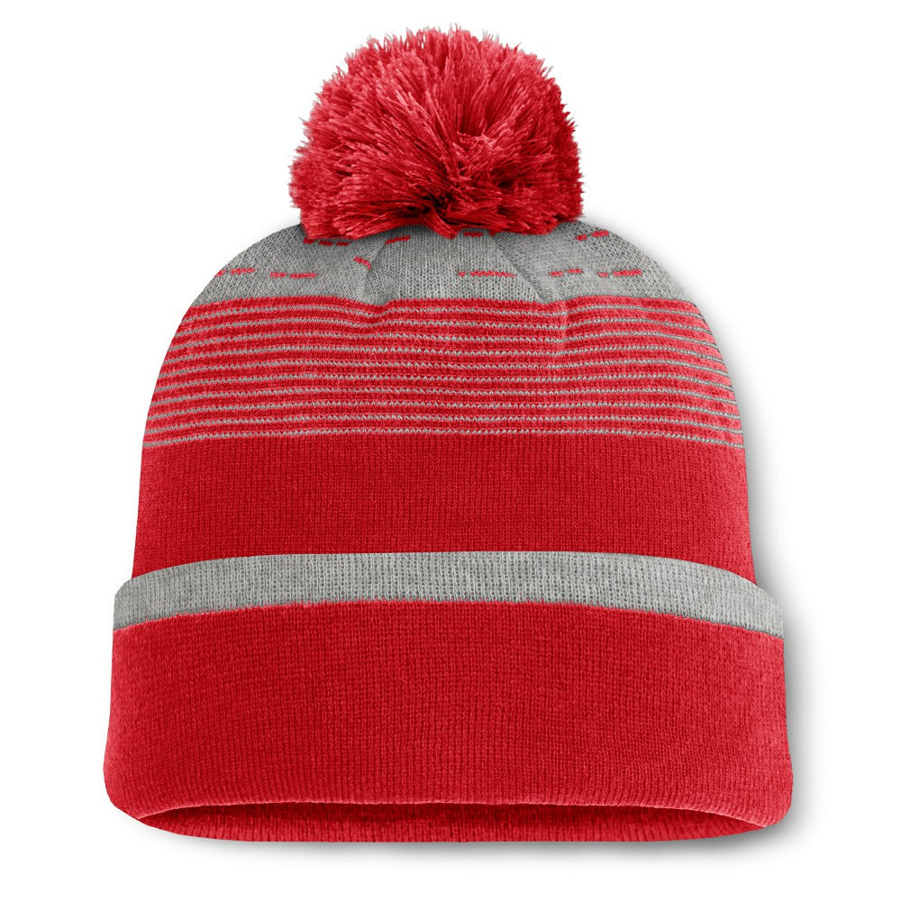 St. Louis Cardinals Fanatics Fundamental Gradient Cuffed Knit Hat with Pom | MLB Outlet