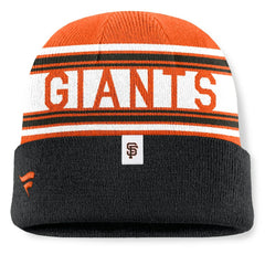 San Francisco Giants Fanatics Fundamental Team Stripe Cuffed Knit Hat | MLB On Sale