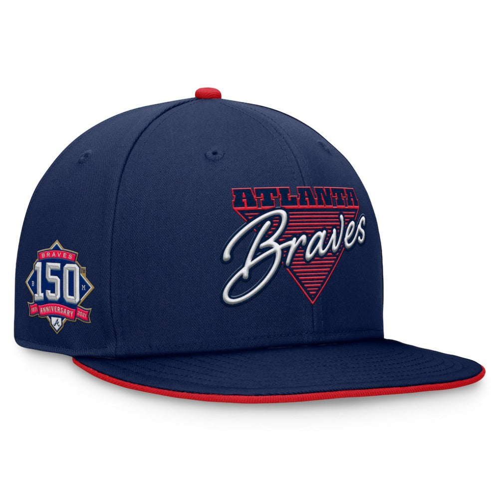 Atlanta Braves Fanatics Fundamental Tri-Script Fitted Hat | MLB Shop