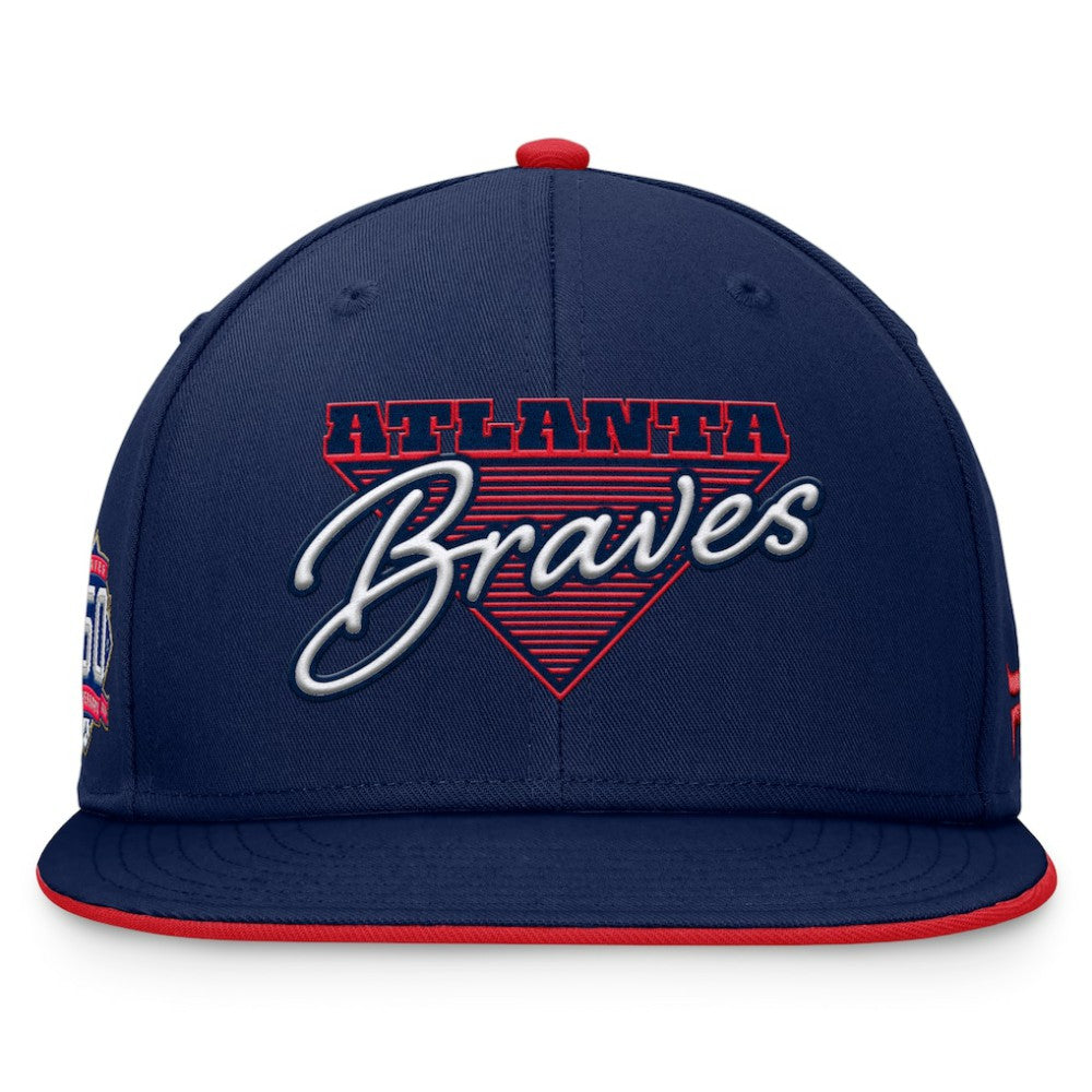 Atlanta Braves Fanatics Fundamental Tri-Script Fitted Hat | MLB Shop