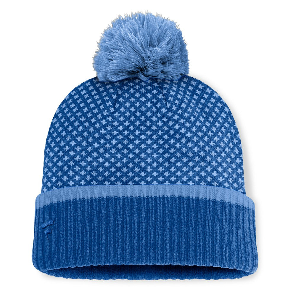 Kansas City Royals Fanatics Women's Fundamental Jacquard Cuffed Knit Hat with Pom | MLB US