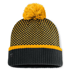 Pittsburgh Pirates Fanatics Women's Fundamental Jacquard Cuffed Knit Hat with Pom | MLB Near me