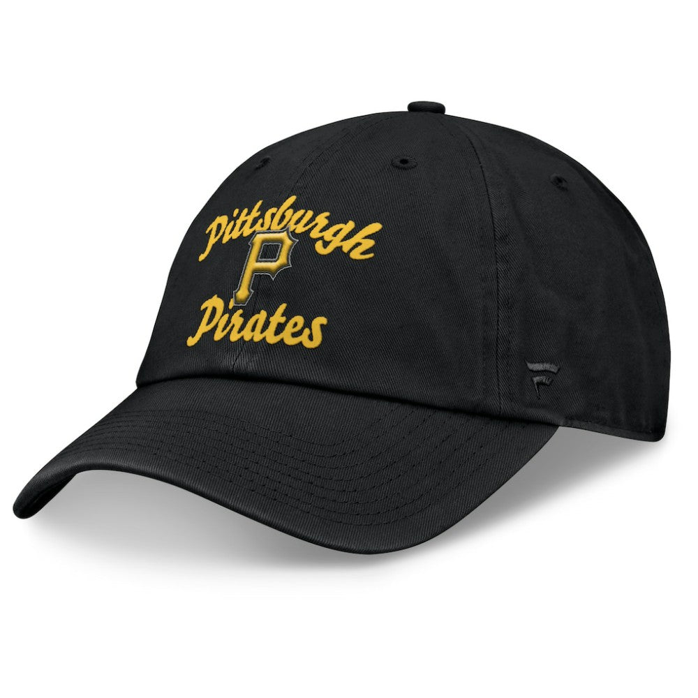 Pittsburgh Pirates Fanatics Women's Fundamental Script Logo Adjustable Hat | MLB Outlet