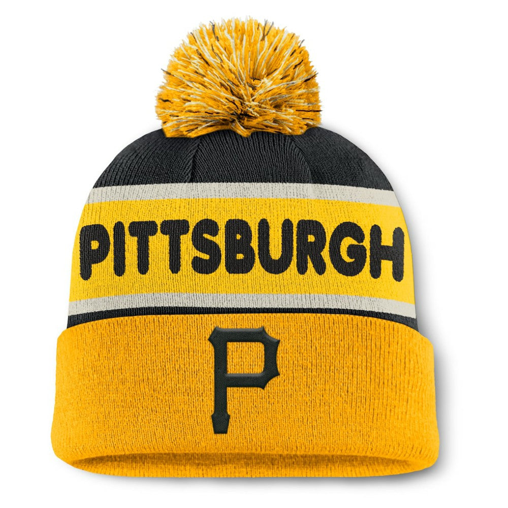 Pittsburgh Pirates Fanatics Heritage Cuffed Knit Hat with Pom | MLB US